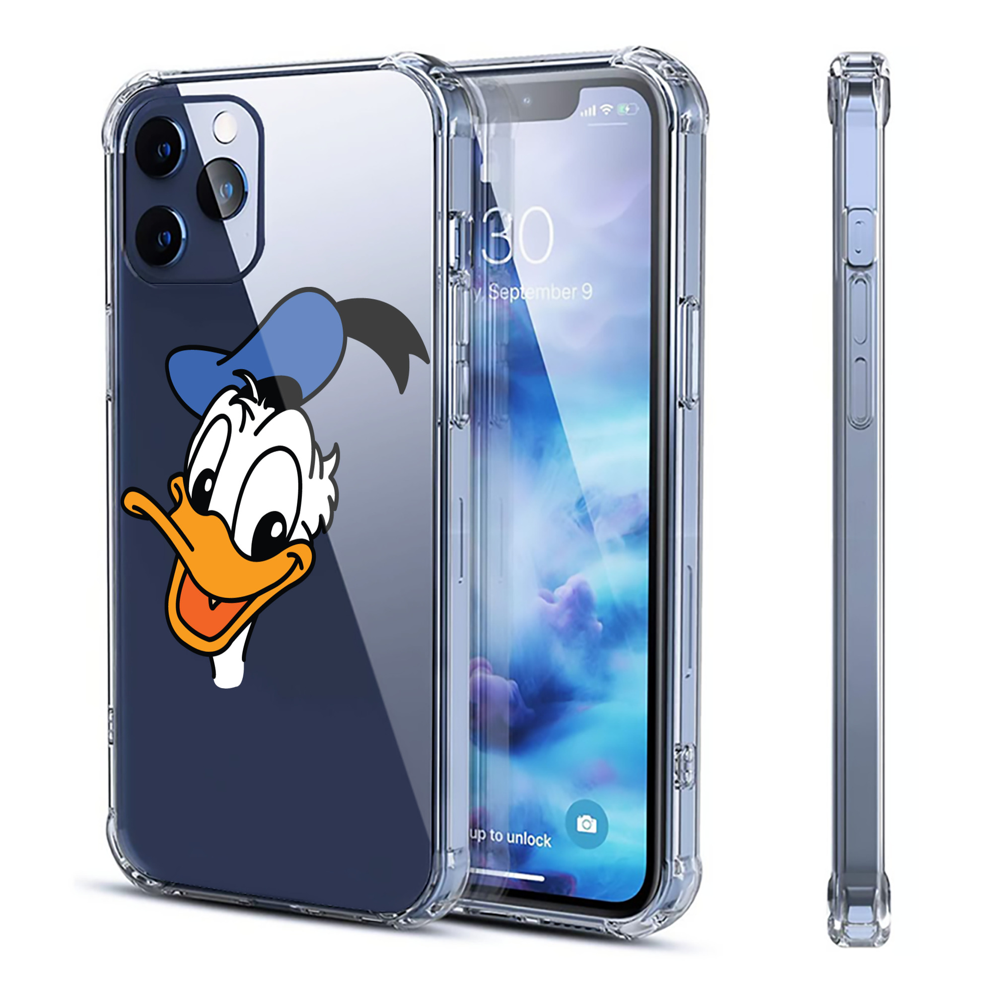 （画像用） ミッキーマウス Mickey Mouse 【iPhone 12シリーズ対応】透明スマホケース（クリアソフトケース）